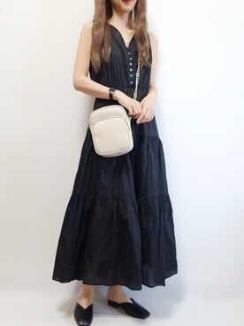 「Daniel Wellington（ダニエルウェリントン）の販売終了クラシックペティット アッシュフィールド32mm（アナログ腕時計）」を使った、riiさん（レディース・161cm）の春コーディネート