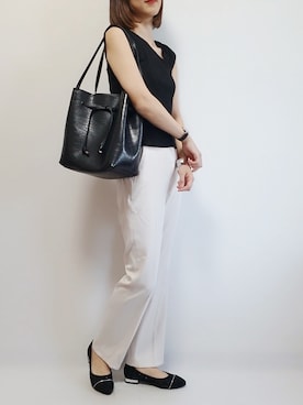 「Daniel Wellington（ダニエルウェリントン）の販売終了クラシックペティット アッシュフィールド32mm（アナログ腕時計）」を使った、riiさん（レディース・161cm）の夏コーディネート