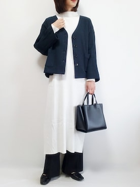 「FEELING MADE（フィーリングメイド）のアイテム（トップス）」を使った、riiさん（レディース・161cm）の冬コーディネート