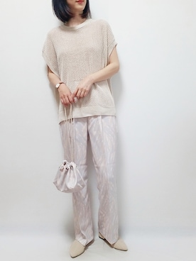 「coen by SIZU（コーエンバイシズ）のアイテム」を使った、riiさん（レディース・161cm）の夏コーディネート
