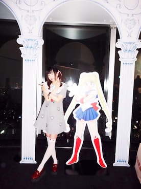 「セーラームーン展」｜七咲さん（レディース・165cm）の夏コーディネート