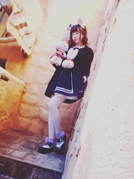 「wearhalloween2017」｜「アイテム（その他シューズ）」を使った、七咲さん（レディース・165cm）の秋コーディネート