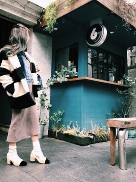 「アンゴラ」｜「アイテム（ジャケット/アウター）」を使った、masudamamiさん（レディース・165cm）の冬コーディネート