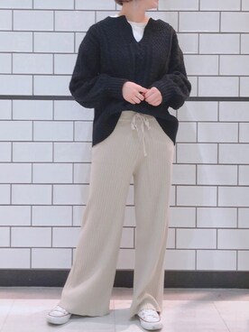 「YARD PLUS（ヤードプリュス）のアイテム」を使った、とよさん（レディース・152cm）の冬コーディネート
