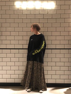 「LAGUA GEM（ラグアジェム）のアイテム（Tシャツ/カットソー）」を使った、とよさん（レディース・152cm）の秋コーディネート