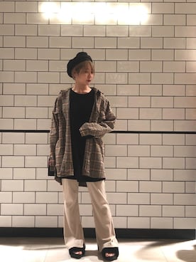 「Candy Stripper（キャンディストリッパー）のアイテム」を使った、とよさん（レディース・152cm）の秋コーディネート