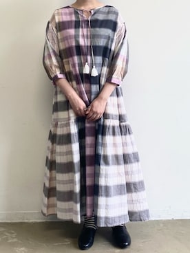 「MERLOT（メルロー）のアイテム（ワンピース）」を使った、とよさん（レディース・152cm）の春コーディネート