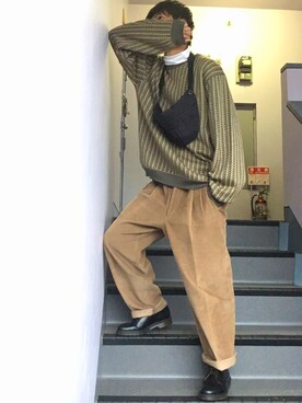 しゅーごさん（メンズ・178cm）の冬コーディネート