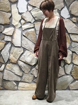 「relume」｜「アイテム（サロペット/オーバーオール）」を使った、JOURNAL STANDARD relume　ららぽーと富士見店さん（レディース・160cm）の夏コーディネート