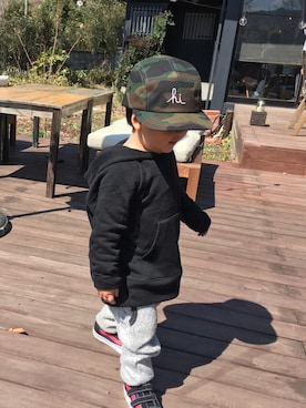 「IN4MATION（インフォメーション）のアイテム」を使った、chaaamoさん（キッズ・80cm）の春コーディネート