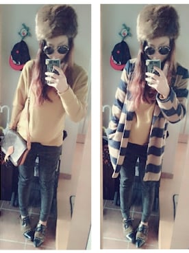 umakoさん（レディース・163cm）の冬コーディネート