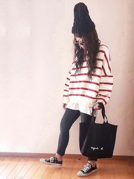 「Aco Design（アコデザイン）のアイテム」を使った、umakoさん（レディース・163cm）の秋コーディネート