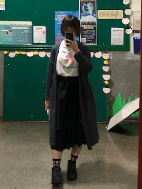 「NET（ネット）のアイテム（フォーマルスーツ/小物）」を使った、みやびさん（レディース・166cm）の夏コーディネート