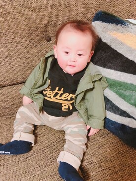 enaaaさん（キッズ・80cm）の冬コーディネート