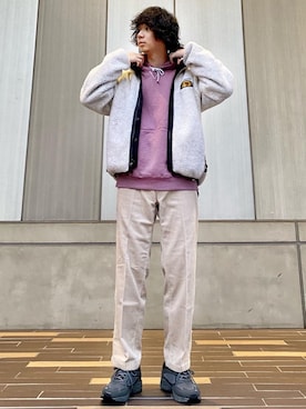 河本雄大さん（メンズ・175cm）の冬コーディネート