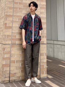 河本雄大さん（メンズ・176cm）の春コーディネート