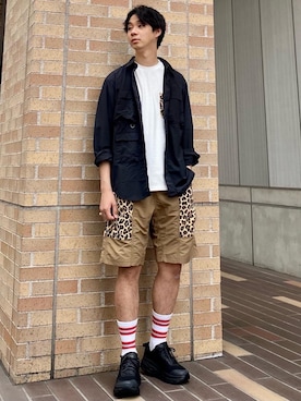 河本雄大さん（メンズ・176cm）の春コーディネート