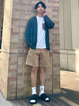 河本雄大さん(メンズ・176cm)の春コーディネート