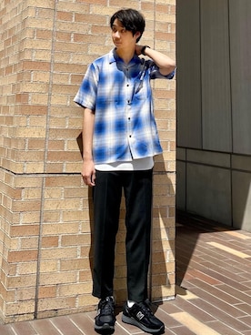 河本雄大さん（メンズ・176cm）の春コーディネート