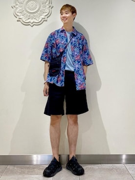 河本雄大さん(メンズ・176cm)の夏コーディネート