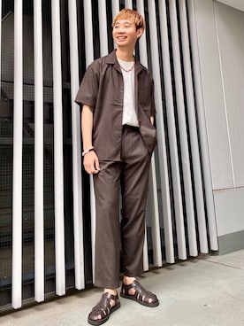 河本雄大さん（メンズ・176cm）の夏コーディネート