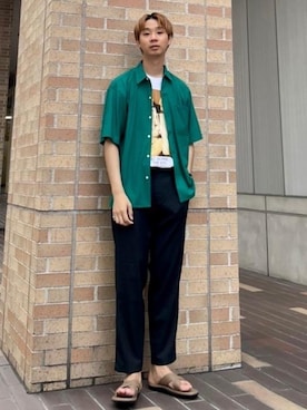 河本雄大さん(メンズ・176cm)の夏コーディネート