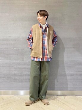 河本雄大さん（メンズ・176cm）の秋コーディネート