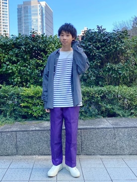 「■810s」｜河本雄大さん（メンズ・176cm）の冬コーディネート