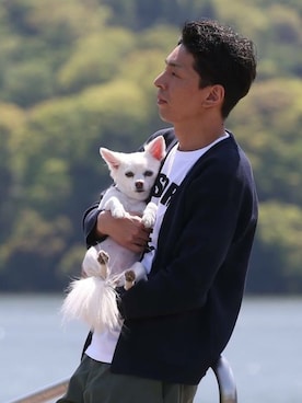 「JOURNAL STANDARD（ジャーナルスタンダード）のアイテム（ノーカラージャケット）」を使った、ヒデポさん（メンズ・175cm）の冬コーディネート