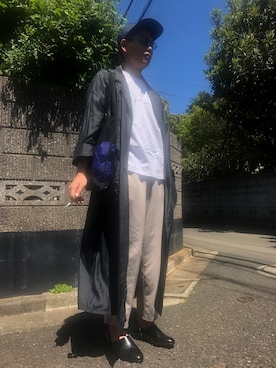 「IKUMI（イクミ）のアイテム（トップス）」を使った、i...tanさん（メンズ・172cm）の春コーディネート