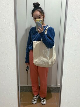 「Polo Ralph Lauren」｜「アイテム（スリッポン）」を使った、みゆうさん（レディース・151cm）の秋コーディネート