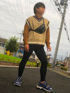 「ミックスコーデ」｜REONさん（メンズ・170cm）の秋コーディネート