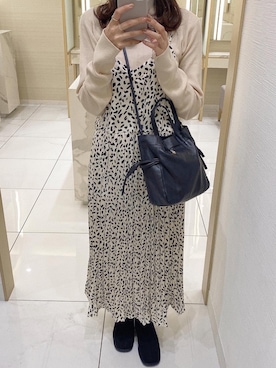 「DHOLIC（ディーホリック）のアイテム（ワンピース/ドレス）」を使った、RIHOさん（レディース・160cm）の秋コーディネート