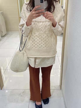 「coca（coca）（コカ）のアイテム」を使った、RIHOさん（レディース・160cm）の秋コーディネート