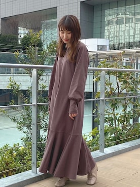 「アントマリーズ」｜「アイテム（その他）」を使った、RIHOさん（レディース・160cm）の冬コーディネート