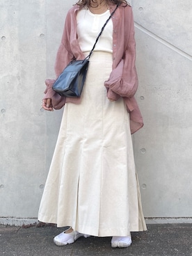 「VACANCY（ヴァカンシー）のアイテム（バッグ）」を使った、-さん（レディース・160cm）の春コーディネート