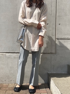 「loti（ロティ）のアイテム」を使った、RIHOさん（レディース・160cm）の春コーディネート