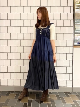 「REDYAZEL（レディアゼル）のアイテム」を使った、藍里さん（レディース・158cm）の秋コーディネート