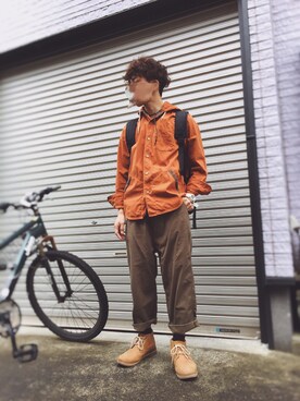 「TAKEO KIKUCHI（タケオキクチ）のアイテム（アクセサリー）」を使った、ウナキチさん（メンズ・168cm）の春コーディネート