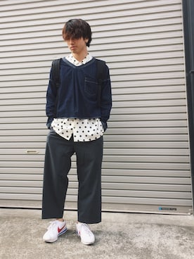 「SHIPS Days（シップスデイズ）のアイテム」を使った、ウナキチさん（メンズ・168cm）の春コーディネート