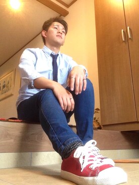 「アイテム（フォーマルスーツ/小物）」を使った、さかもんさん（メンズ・181cm・10代）の夏コーディネート