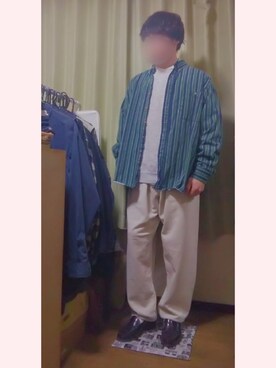 「アイテム（スウェットパンツ）」を使った、のいてるさん（メンズ・165cm）の冬コーディネート