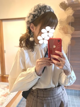 「one after another NICE CLAUP（ワンアフターアナザーナイスクラップ）のアイテム（アクセサリー）」を使った、シュガーラブ⑅さん（レディース・157cm）の冬コーディネート