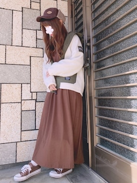 「AVAN LILY（アヴァンリリィ）のアイテム（ワンピース/ドレス）」を使った、シュガーラブ⑅さん（レディース・157cm）の秋コーディネート