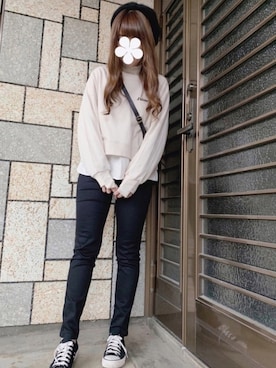 「one after another NICE CLAUP（ワンアフターアナザーナイスクラップ）のアイテム（アクセサリー）」を使った、シュガーラブ⑅さん（レディース・157cm）の秋コーディネート
