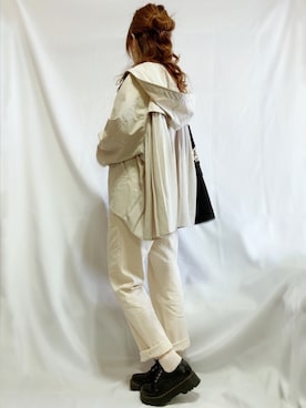 「プリーツ」｜「アイテム（マウンテンパーカー）」を使った、シュガーラブ⑅さん（レディース・157cm）の秋コーディネート