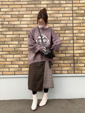 「CAMP7」｜「アイテム（その他）」を使った、シュガーラブ⑅さん（レディース・157cm）の秋コーディネート