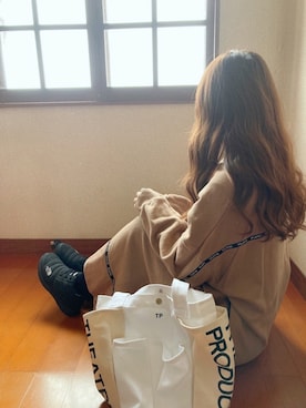 「シアタープロダクツ(THEATRE PRODUCTS)」｜「アイテム（ブーツ）」を使った、シュガーラブ⑅さん（レディース・157cm）の冬コーディネート