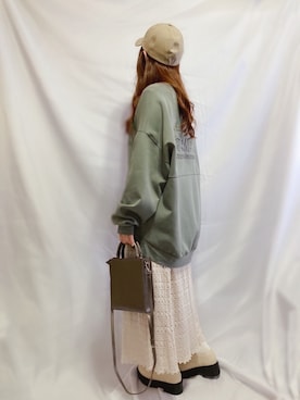 「CAMP7」｜「アイテム（その他）」を使った、シュガーラブ⑅さん（レディース・157cm）の冬コーディネート
