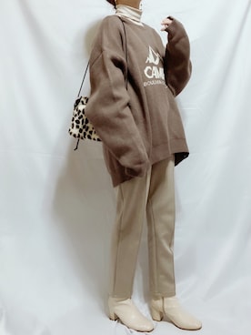 「CAMP7」｜「アイテム（ブーツ）」を使った、シュガーラブ⑅さん（レディース・157cm）の冬コーディネート